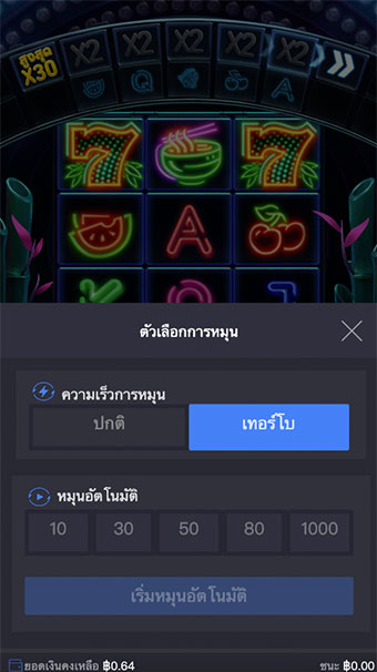 ภาพตัวอย่างการตั่งค่าการเล่นแบบอัตโนมัติ