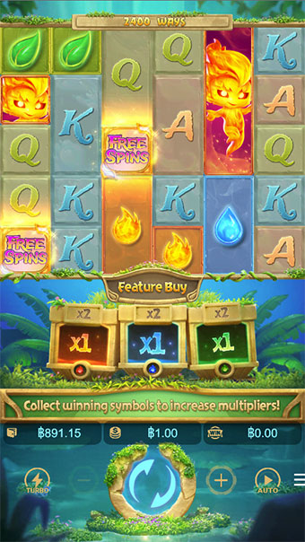 หน้าจอของเกม Mystical Spirits